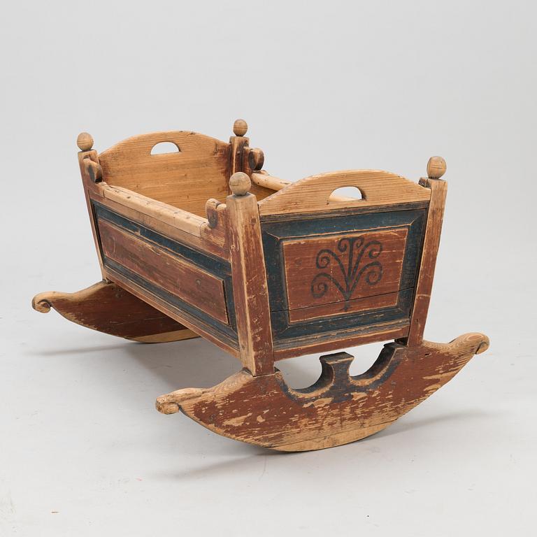 A cradle dated 18.9 1845.