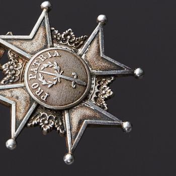 MEDALJ, silver, "Pro Patria", Svärdsorden.