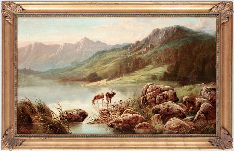 WILLIAM PERRING HOLLYER, olja på duk. Sign.