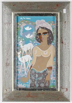 Aly Ben Salem · ALY BEN SALEM, gouache, signerad.
