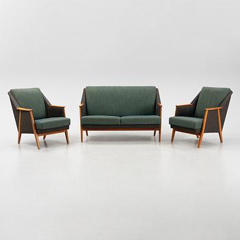 Soffa samt två fåtöljer, "Falang", IKEA, 1950/60-tal.