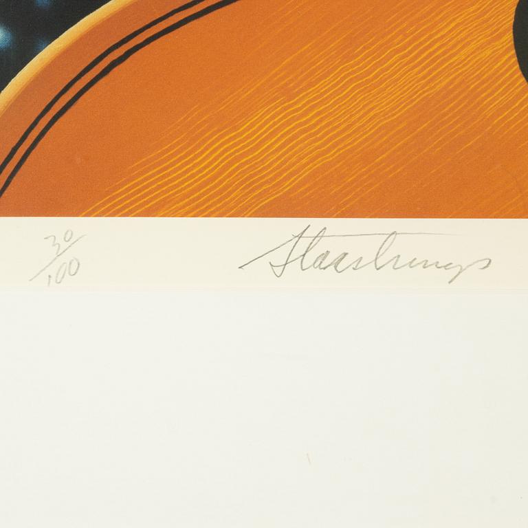 James Rosenquist, färgoffset med serigrafi, 1988, signerad 30/100.