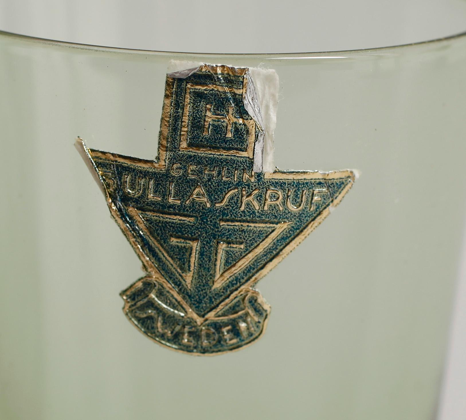 GLASSERVIS, 40 delar, möjligen Hugo Gehlin, Gullaskruf.