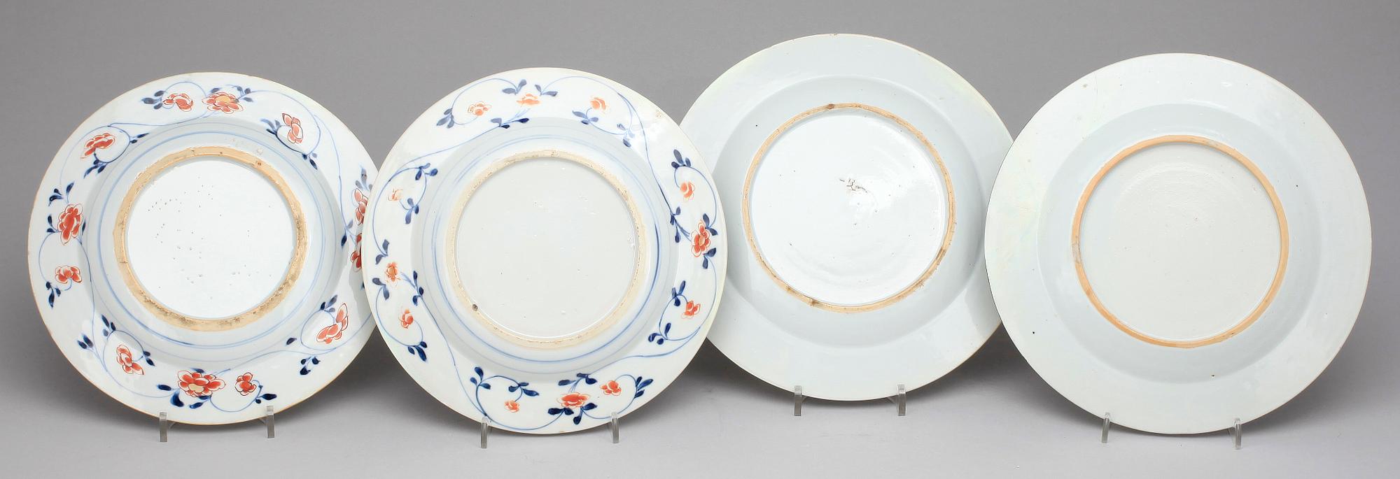 TALLRIKAR, 8 st, porslin, Kina, Qianlong, 1700-tal.