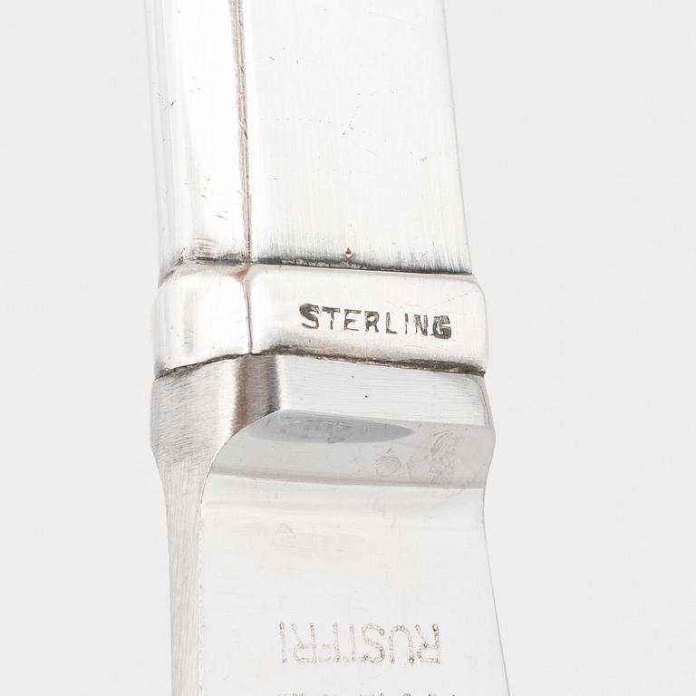 A Danish 20th century 72 pieces silver table cutlery, Hans Hansen.