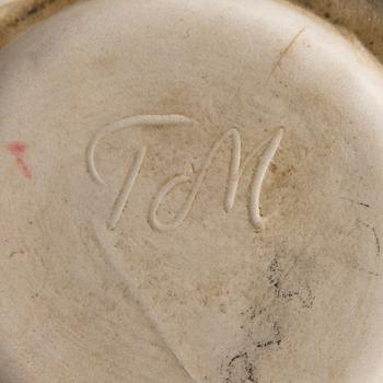 Toini Muona, A ceramic vase signed TM.