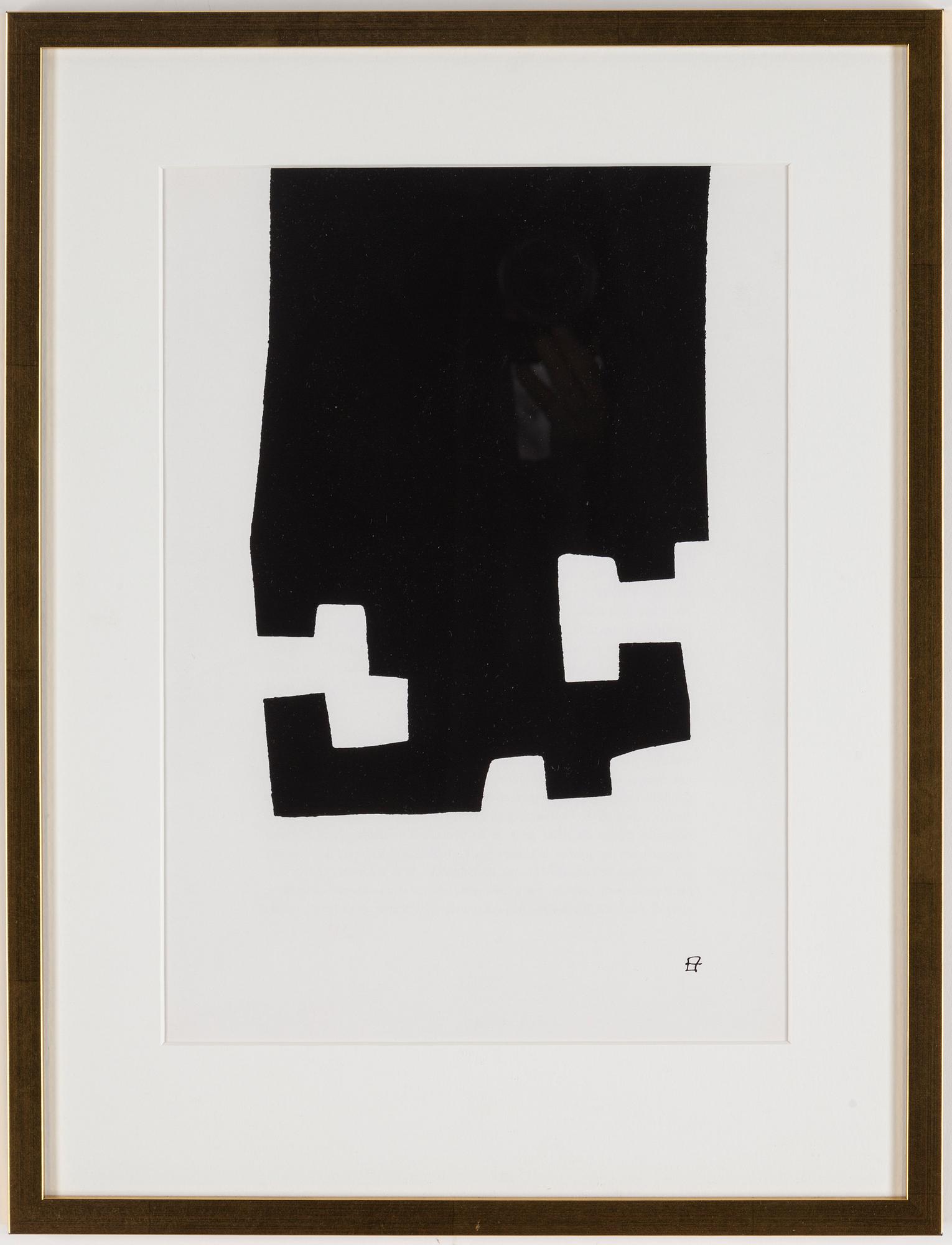 EDUARDO CHILLIDA, silk screen, printed signature, executed 1982.