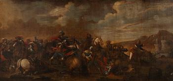Jacques Courtois known as Le Bourguignon, his circle. Battle painting.