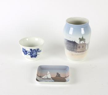 PARTI PORSLIN, 3 delar, Royal Copenhagen och Bing & Gröndahl.