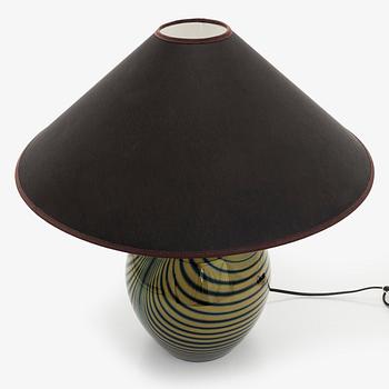 Oiva Toikka, bordslampa, "Ranta (Strand)", Notsjö/Kerlux Finland, signerad Oiva Toikka Nuutajärvi, 1900-talets slut.