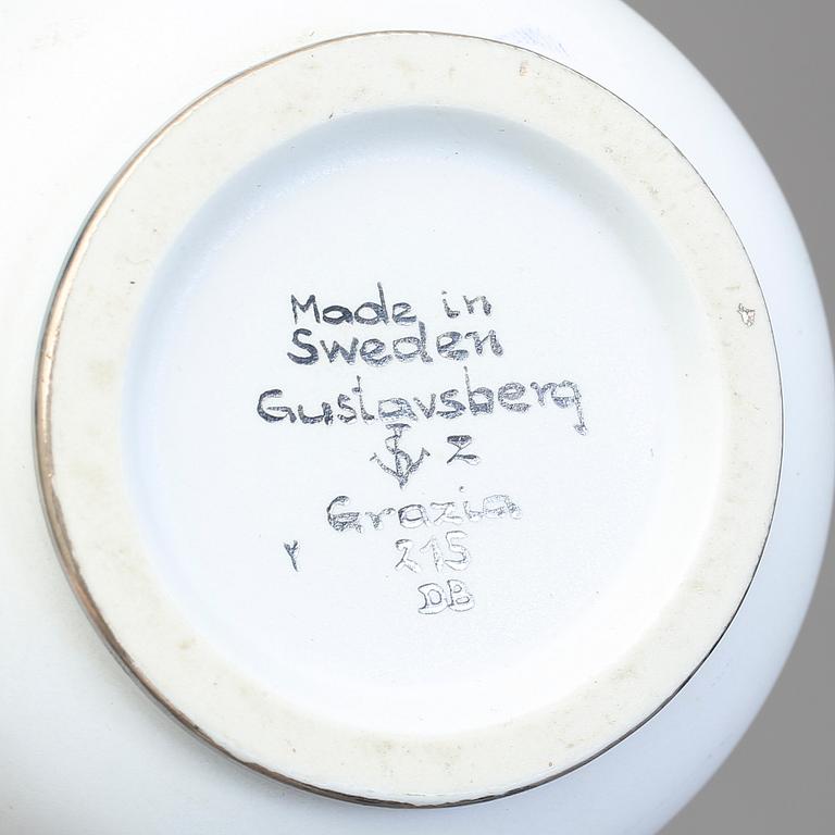 VAS, "Grazia", Stig Lindberg, Gustavsberg 1955. Stengods.