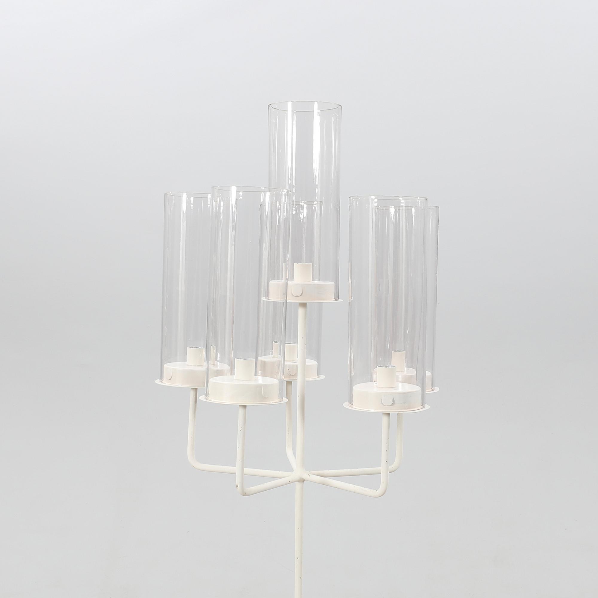 Hans Agne Jacobsson, floor candelabra forged/metal, late 20th century.