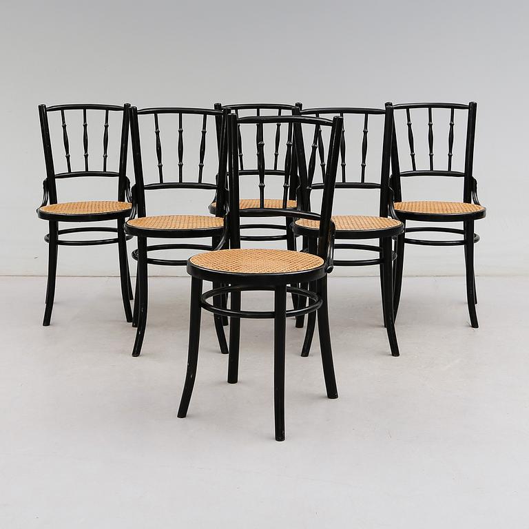 STOLAR, 6 st, Thonetmodell, 1900-talets första hälft.