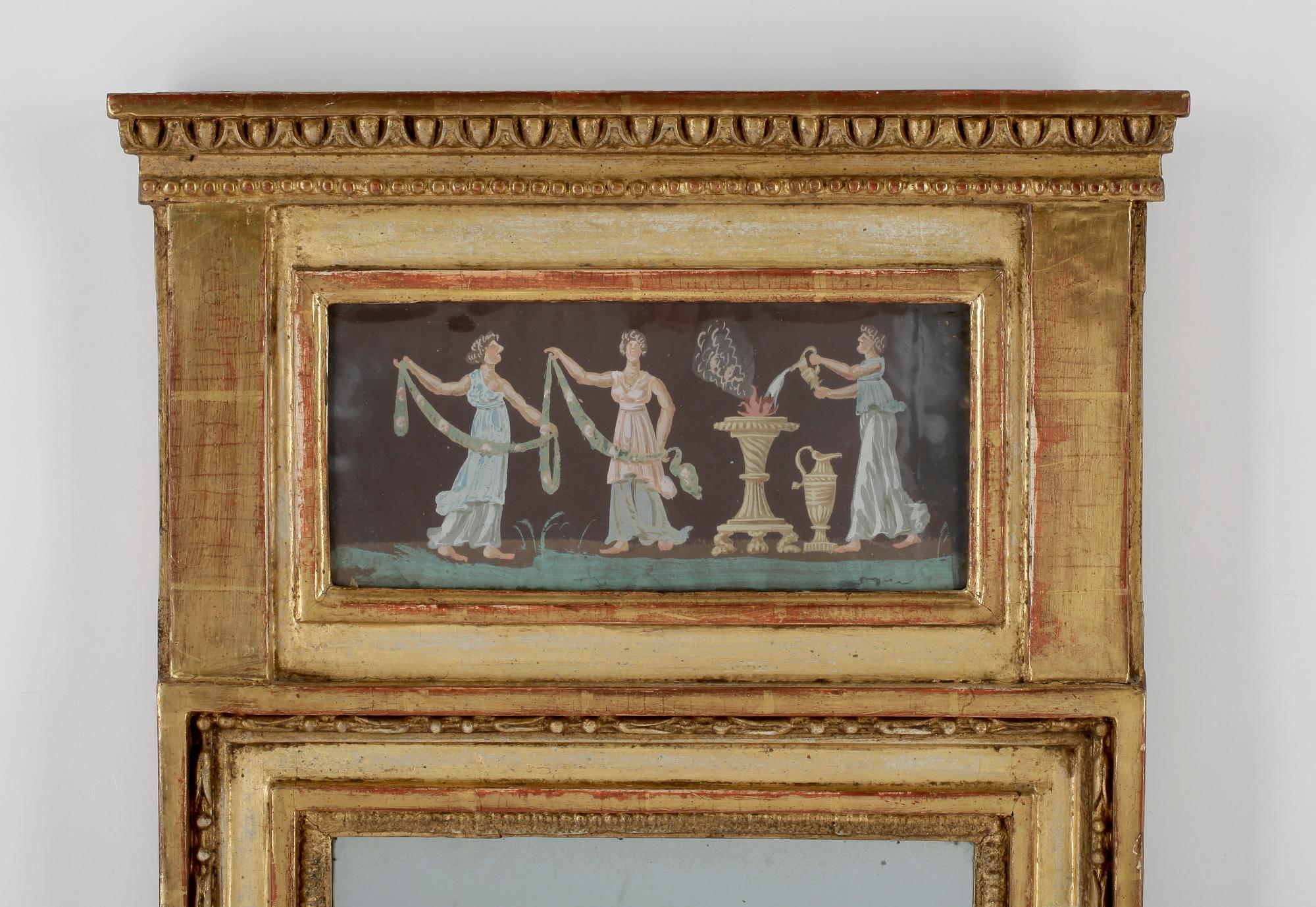 SPEGEL, sengustaviansk, omkring 1800.