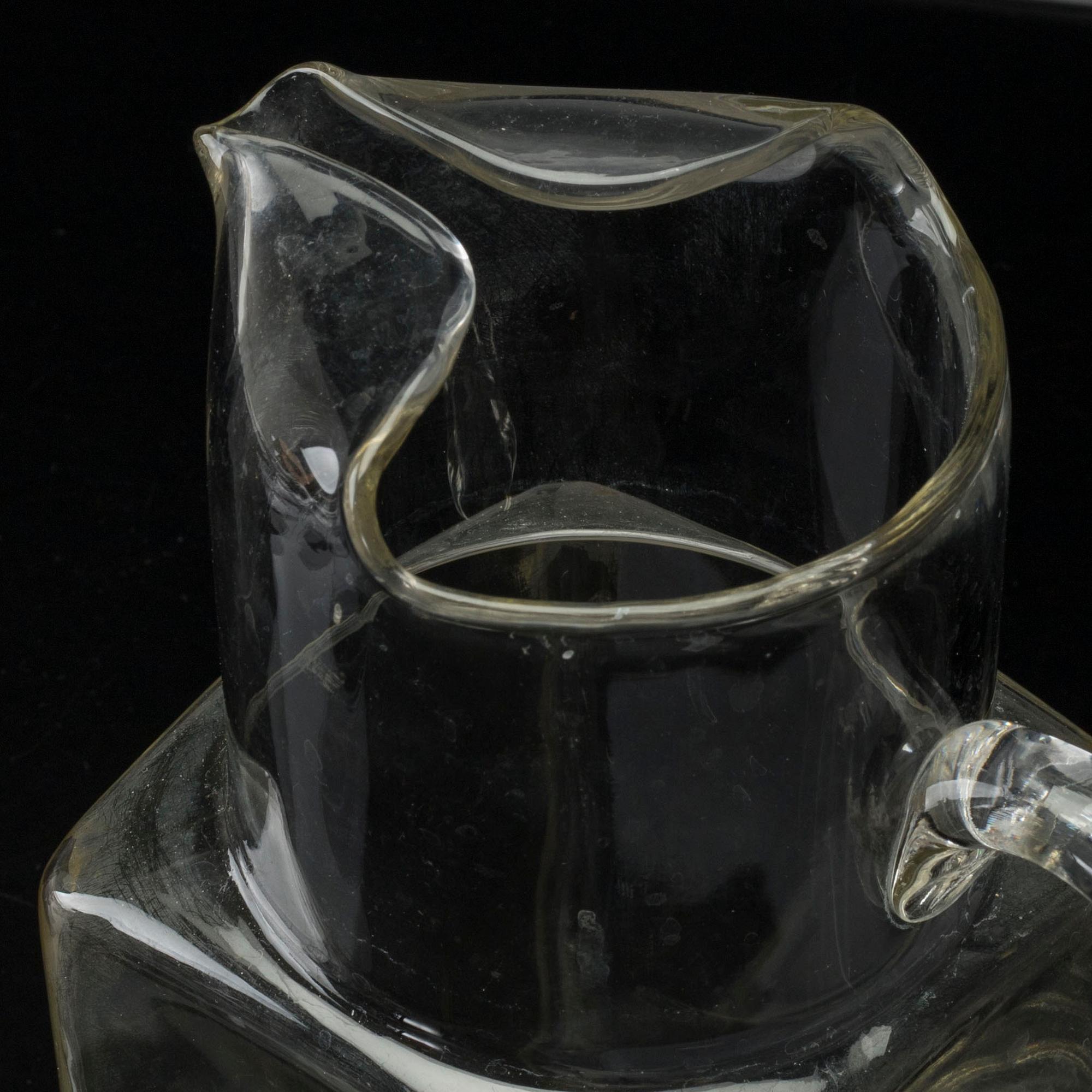 SIGNE PERSSON-MELIN, glas,  8+1 st, "Sill i kvadrat" för Boda Nova 1900-talets andra hälft.