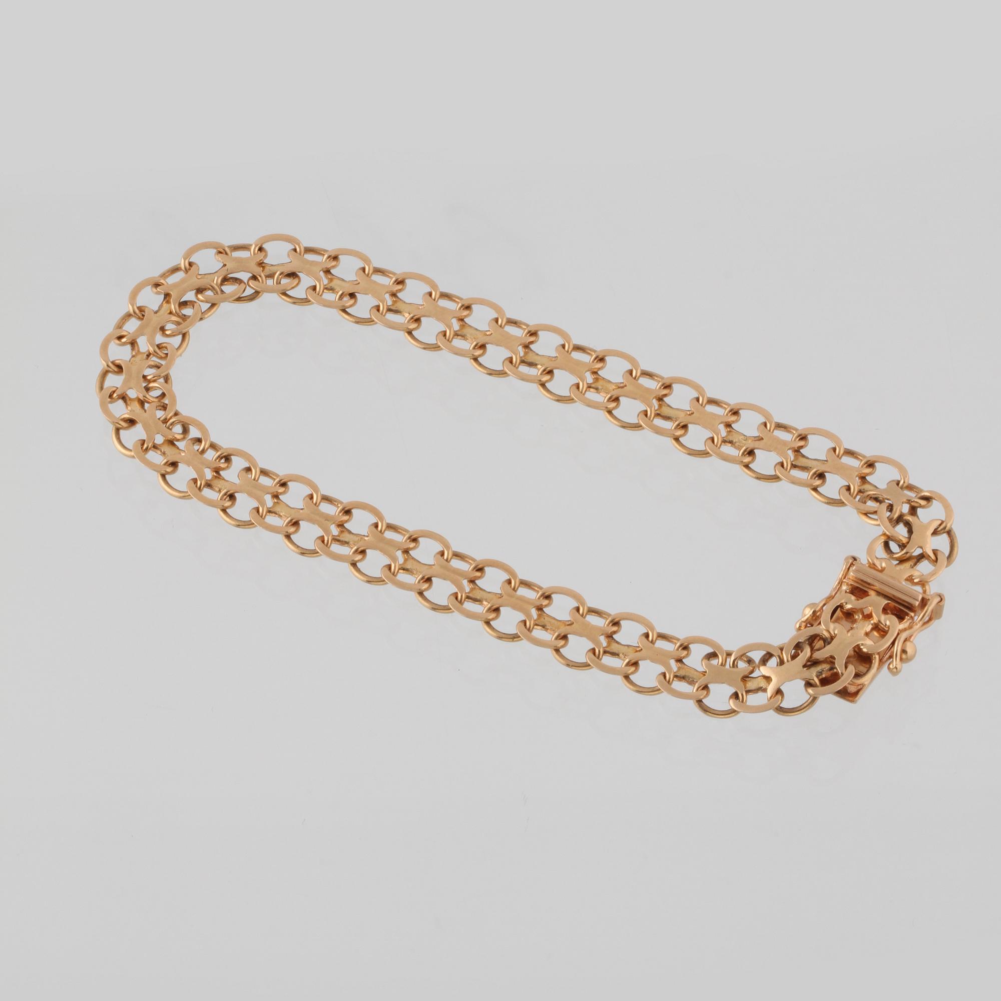 ARMLÄNK, 18K guld, Ädelsmycken, Stockholm, 1968. Vikt 9,4 gram.