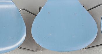 STOLAR, 6 stycken, "Liljan", Arne Jacobsen, 1970-tal.