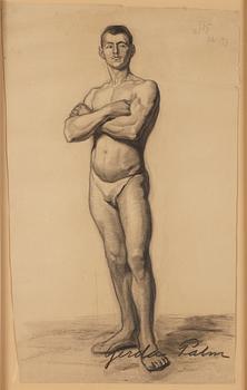 163. Gerda Palm, Male nude.