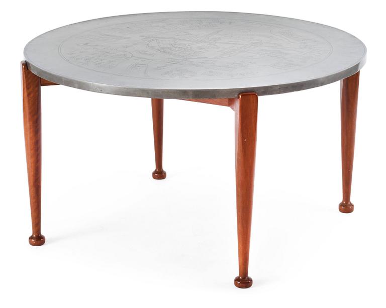 JOSEF FRANK & NILS FOUGSTEDT, soffbord, Firma Svenskt Tenn, Stockholm 1960.