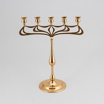 KANDELABER, mässing, Jönköping no 61, jugend, 1900-talets början.