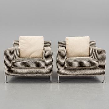 A PAIR OF ANTONIO CITTERIO "HARRY" ARMCHAIRS FOR B&B ITALIA, ITALY. Model designed in 1995.