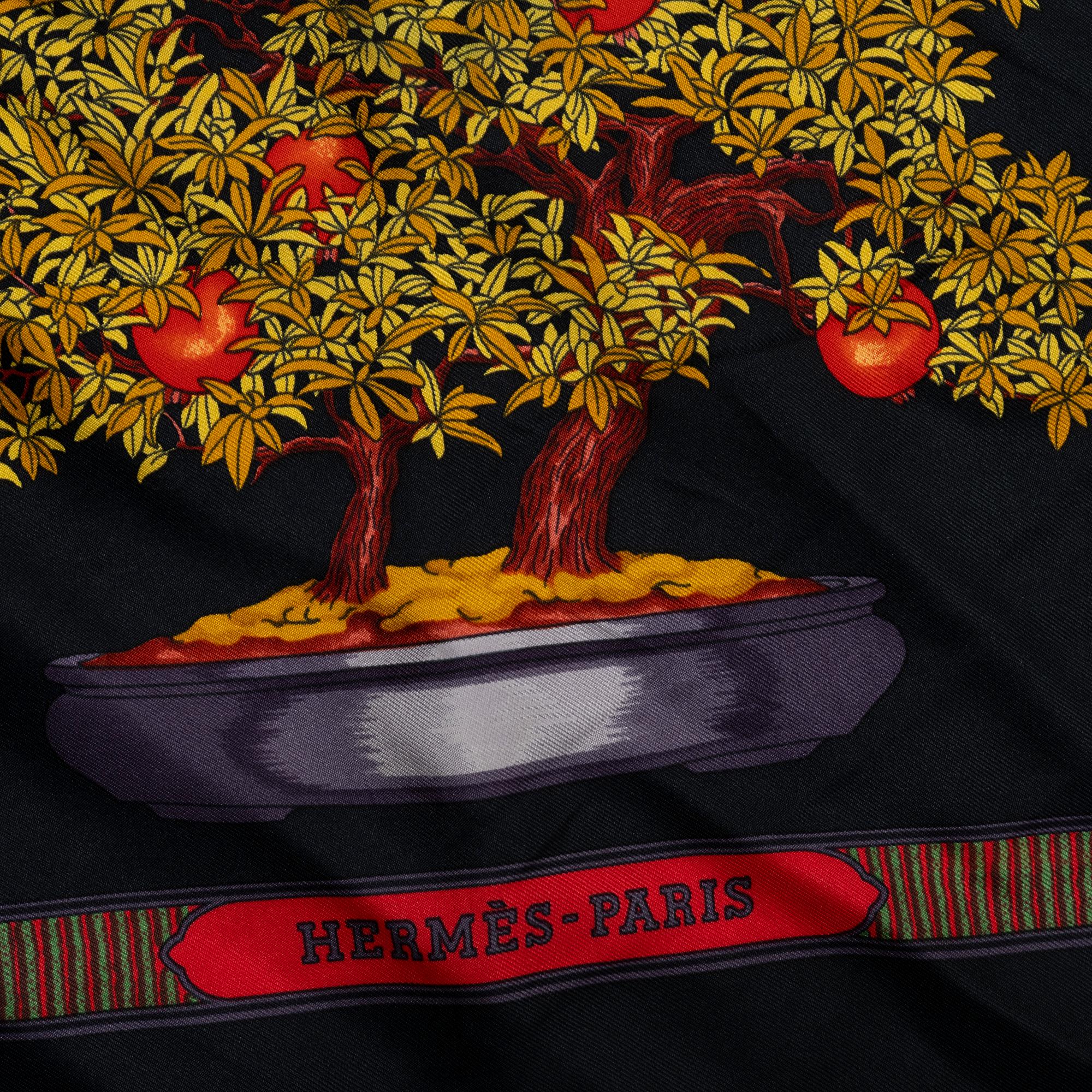 Hermès, scarf, "Les Beaux Jours de Bonsai".