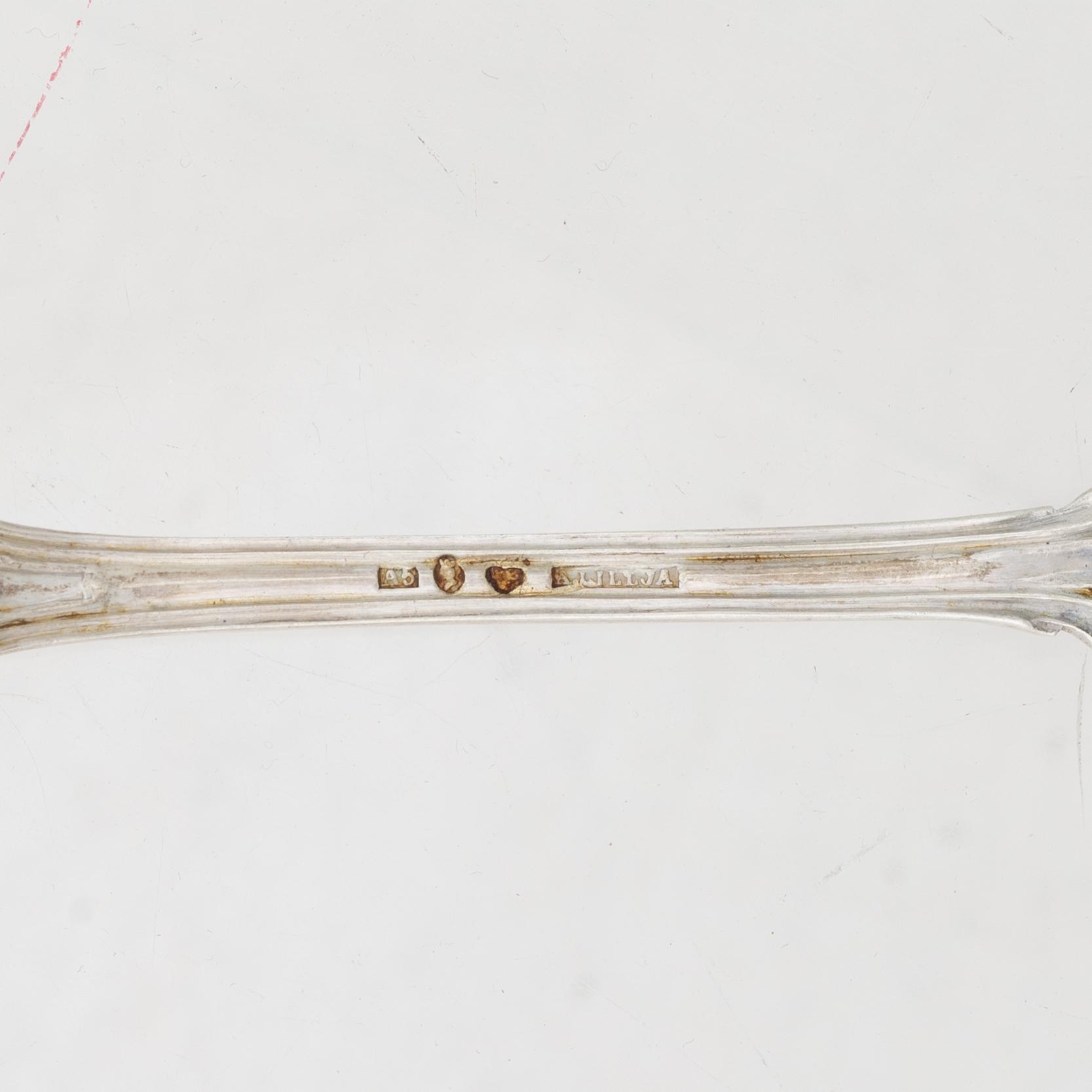 A collection of silver, including Gustaf Möllenborg, 19th century.
