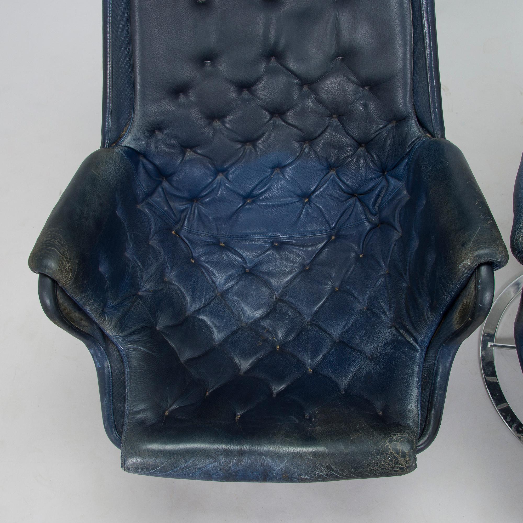 Bruno Mathsson, a pair of 'Jetson' armchairs, Dux, second half of the 20th century.