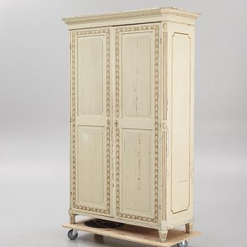 A late Gustavian cabinet, early 19th century.