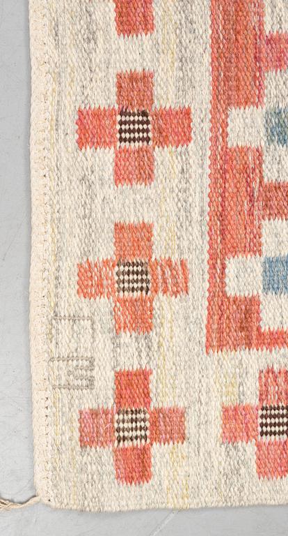 Edna Martin, a carpet, "Vårmattan", flat weave, ca 244 x 189 cm, signed SH EM.