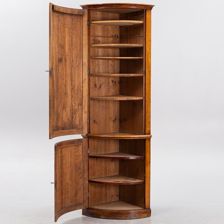 A Swedish Corner Cabinet, first half of the 19th Century.