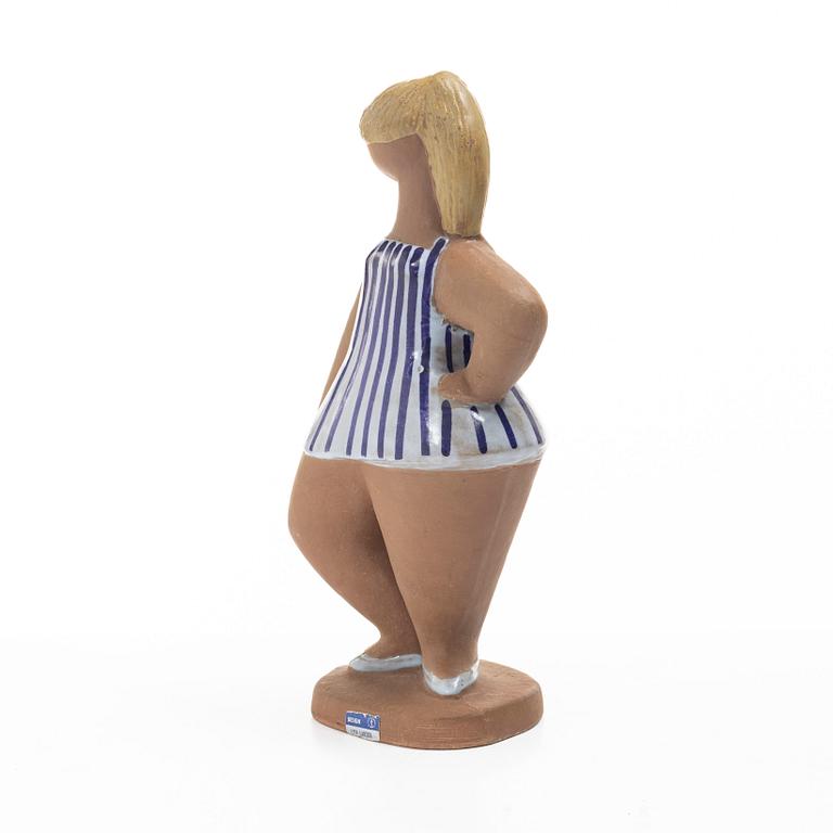Lisa Larson, figurin, stengods, "Dora", ur serien "ABC-flickor", Gustavsberg.