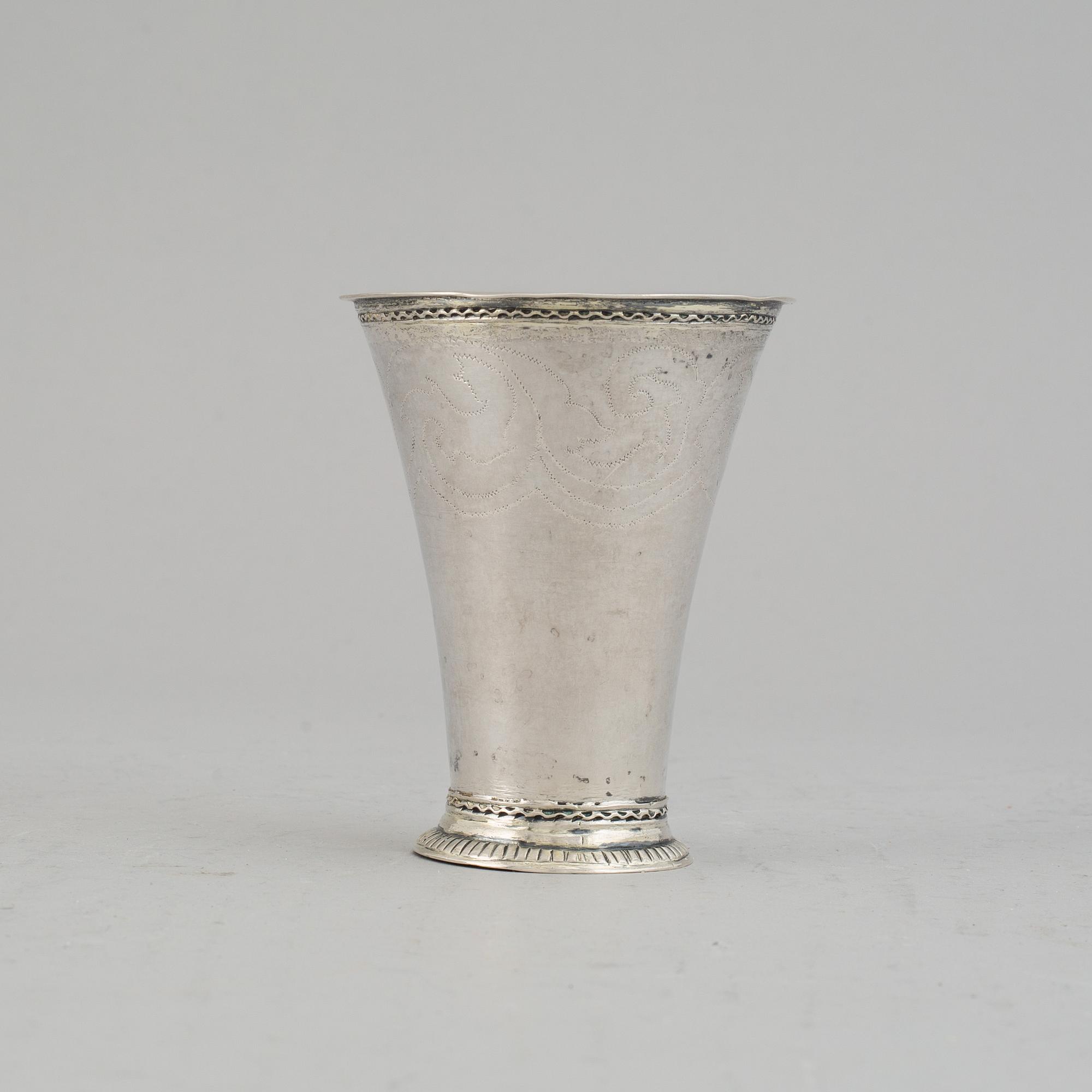 Petter Söderbom, bägare, silver, Örebro 1764.