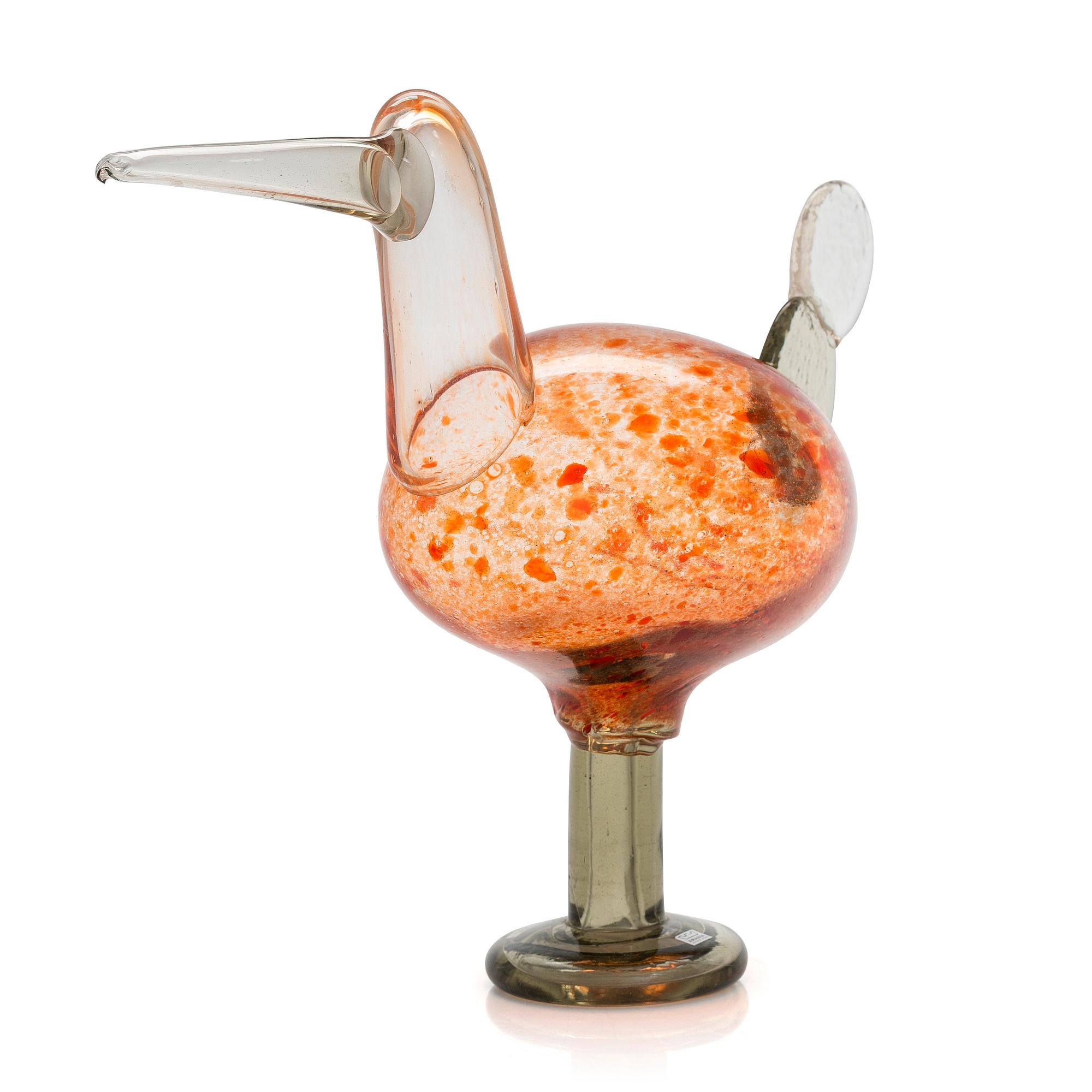 Oiva Toikka, A glass bird, signed Oiva Toikka Nuutajärvi Notsjö.