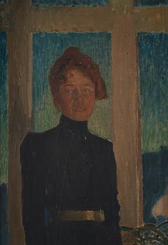 Carl Wilhelmson, "Berta, konstnärens hustru" (Berta, the artist's wife).