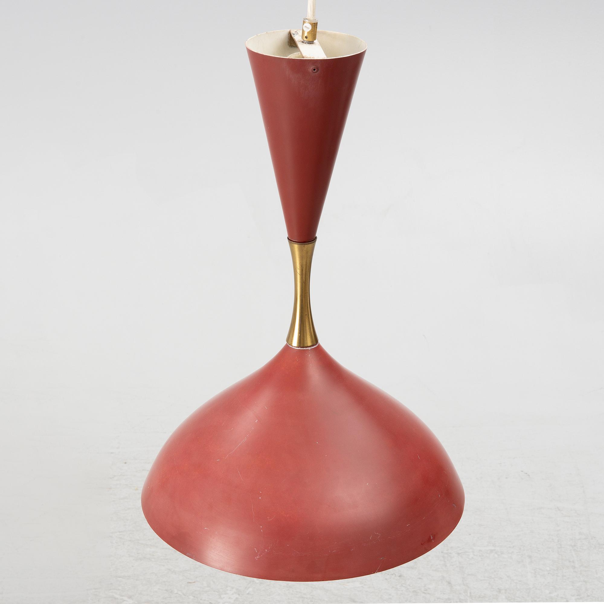 Asea, a ceiling lamp, model "A 2825", Sweden, 1950s-60s.