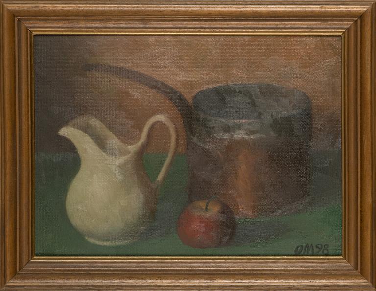 Olav Maran, oil on board, signed and dated -98.