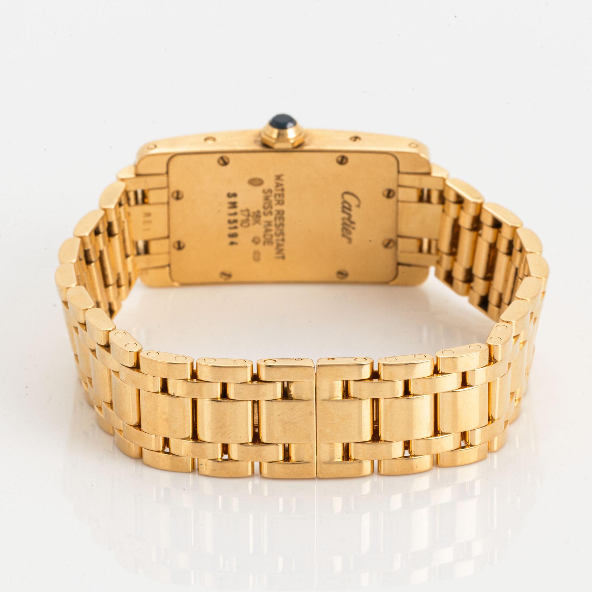 Cartier, Tank Américaine, wristwatch, 19 x 35 mm.