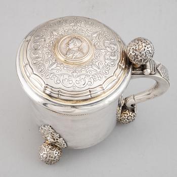 Gustaf Möllenborg, stop, silver, barockstil, Stockholm 1892.