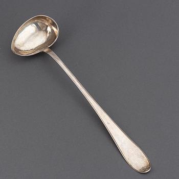 GUSTAF HENRIK SIDWALL, a silver soup ladle, Norrköping 1794.