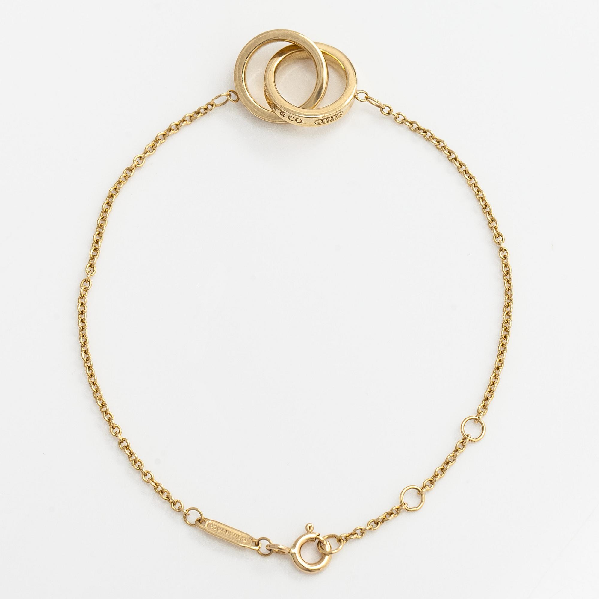 Tiffany & Co, rannekoru  "Interlocking Circles" 18K kultaa.