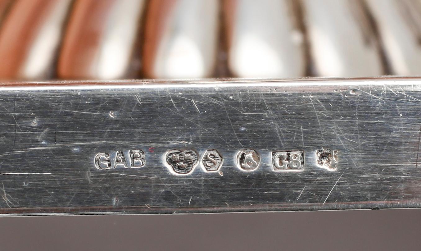 LJUSSTAKAR, 1 par, silver, GAB, Stockholm 1933. Vikt ca  436 gram.
