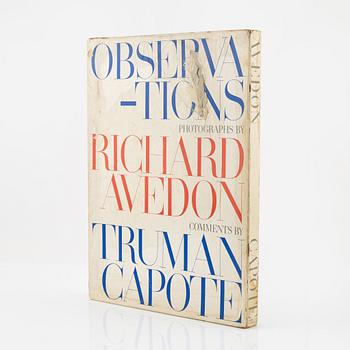 Richard Avedon, photobook,  "Observations, photographs by Richard Avedon, comments by Truman Capote".
