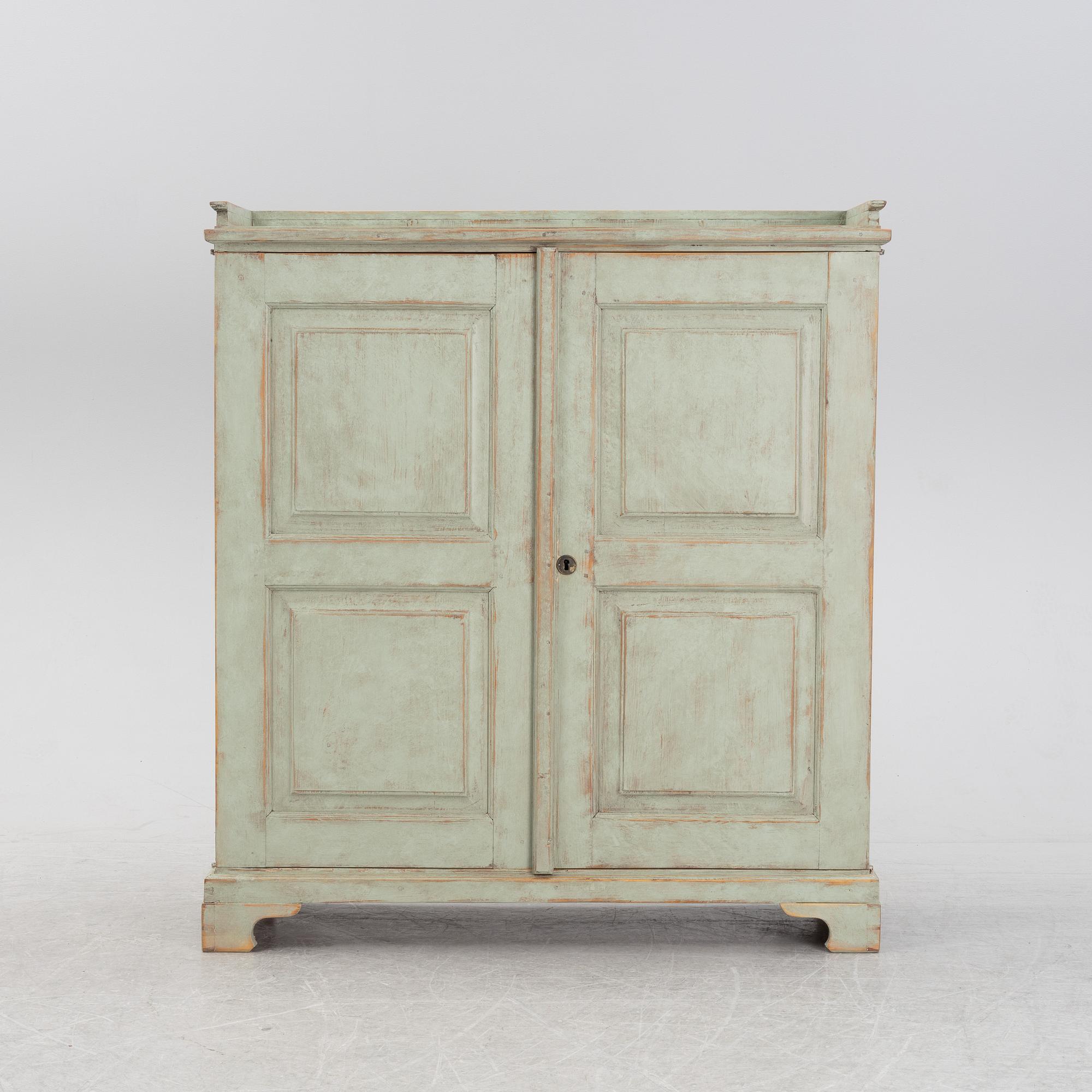A painted cupboard.