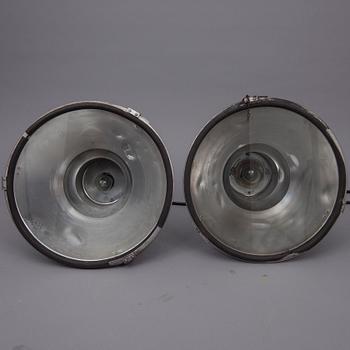 INDUSTRILAMPOR, ett par, märkta Idman P3-29. 1900-tal. Höjd 59 cm.