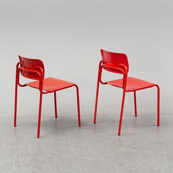 Six 'Folke' chairs by Niels Gammelgaard/ Box 25 Arkitekter, IKEA, 1970's.