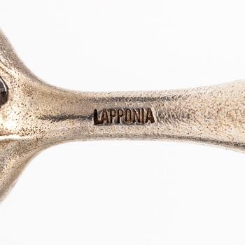 BJÖRN WECKSTRÖM, A sterling silver necklace "Nectaris" with acrylic and a bracelet. Lapponia 1978 and 1998.