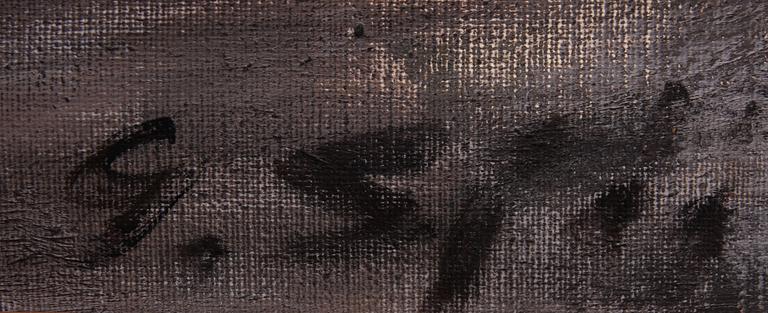 GUSTAF SJÖÖ, olja på duk, sign.