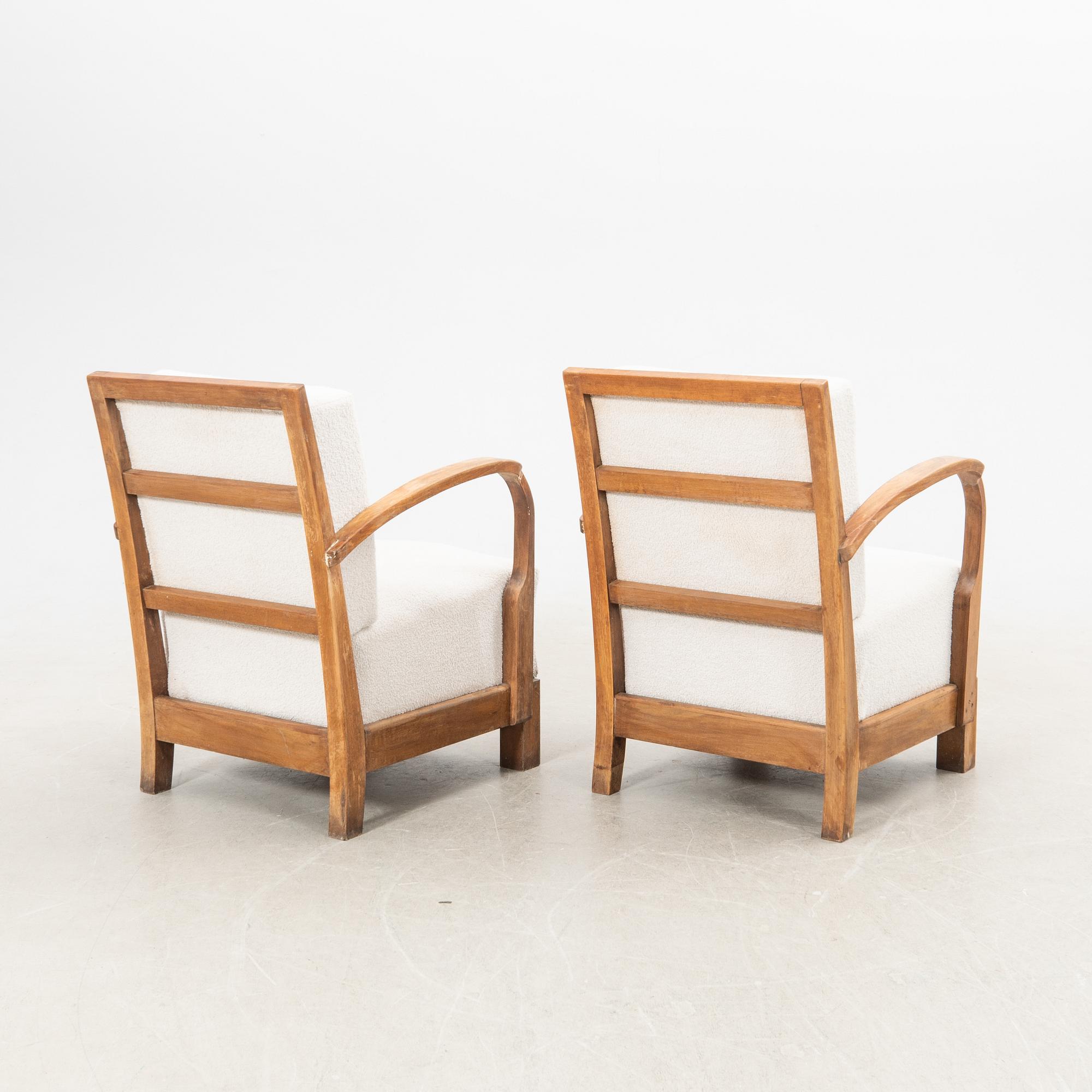 Fåtöljer ett par Art Deco 1900-talets första hälft.