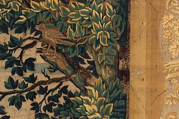 A later 17th century flemish "Verdure" tapestry,  ca 327 x 370 cm.